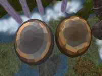 Use lower resolution meshes to create hard edges.