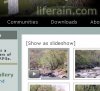 Click the “play” button on the image to open PicLens