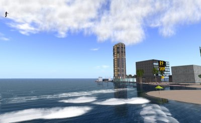 Beautiful beachside scene